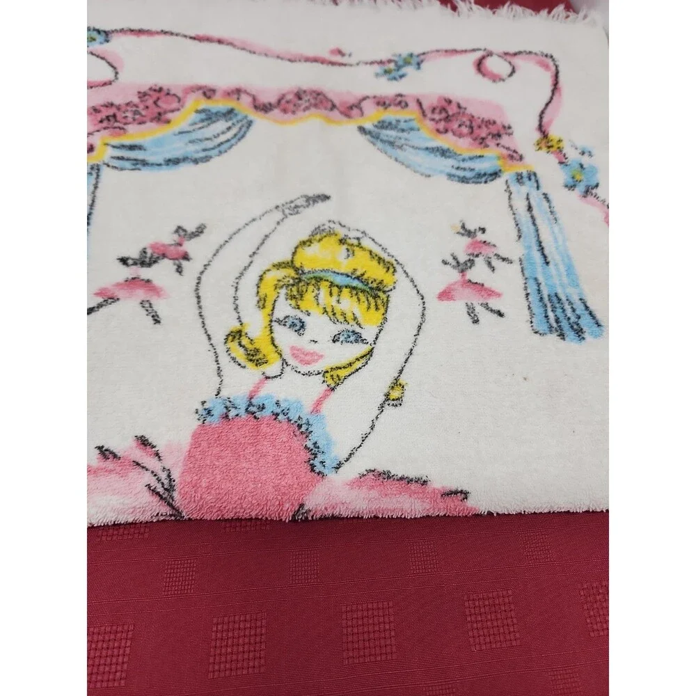Vintage Cannon Ballerina Bath Towel 100% Cotton 22 Inch X 39 Inch 1960's READ